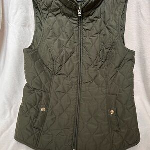 Quilted Olive Green Vest